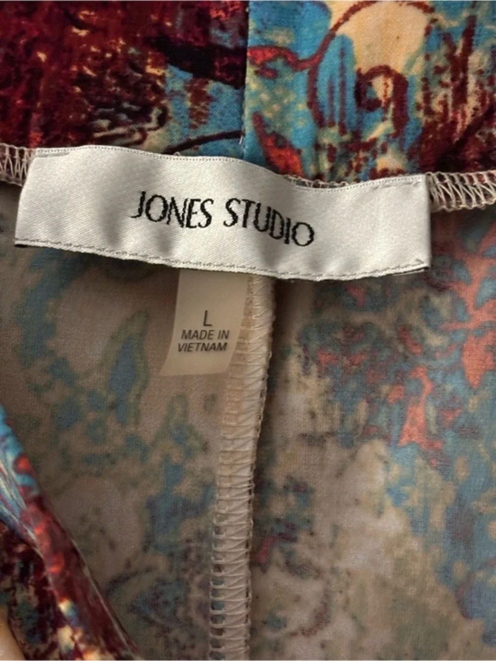 Jones Studio Abstract Maxi Skirt Women’s Size L Multi-Color